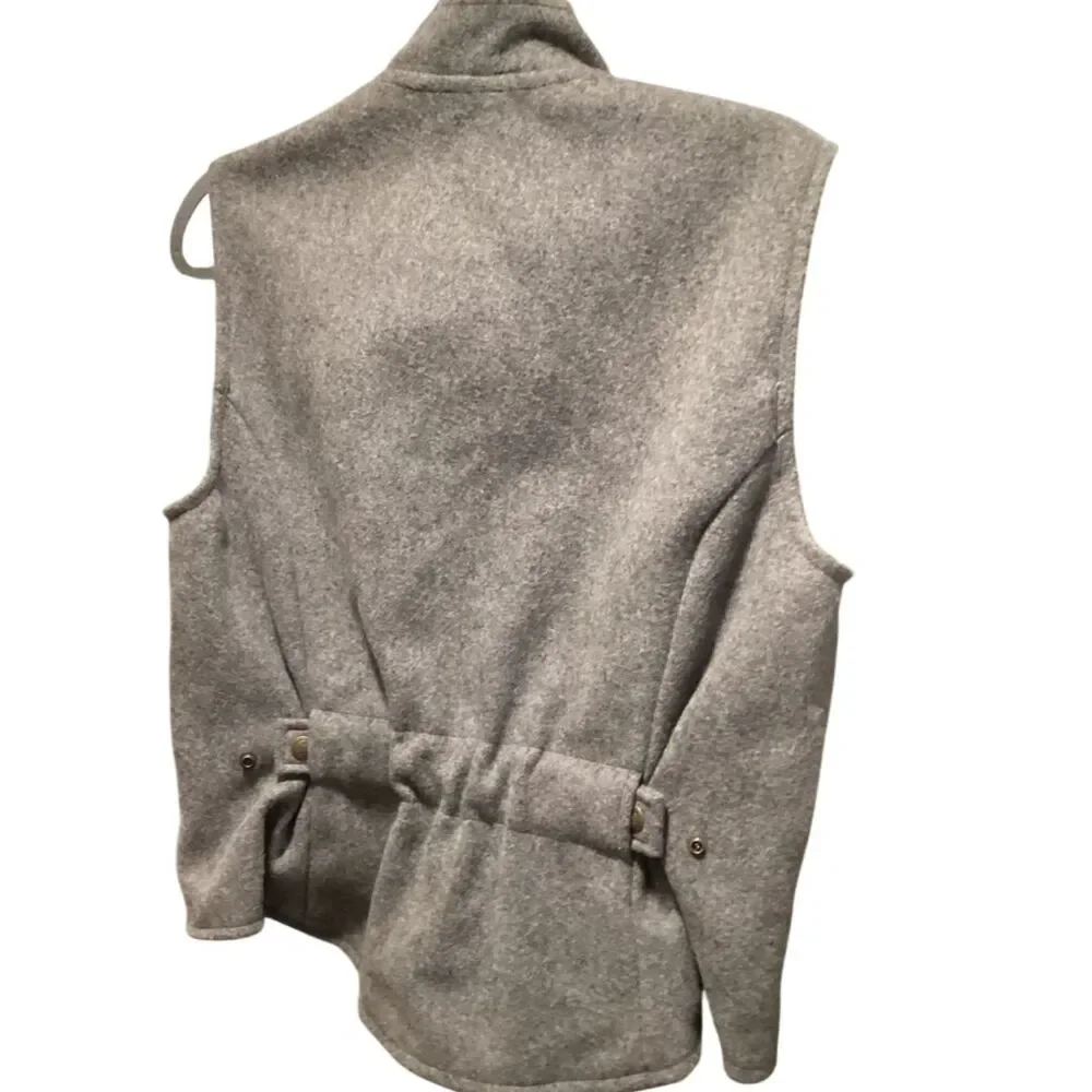 NWT Schaefer American Made 100% Wool Riding Vest Grey Medium  Western/Ranch Wear - Picture 2 of 10